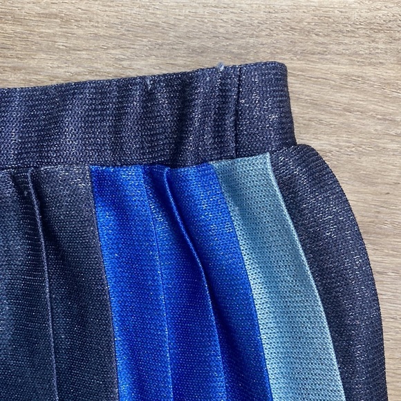 Maeve Blue and Green Striped Midi Skirt - Picture 2 of 16